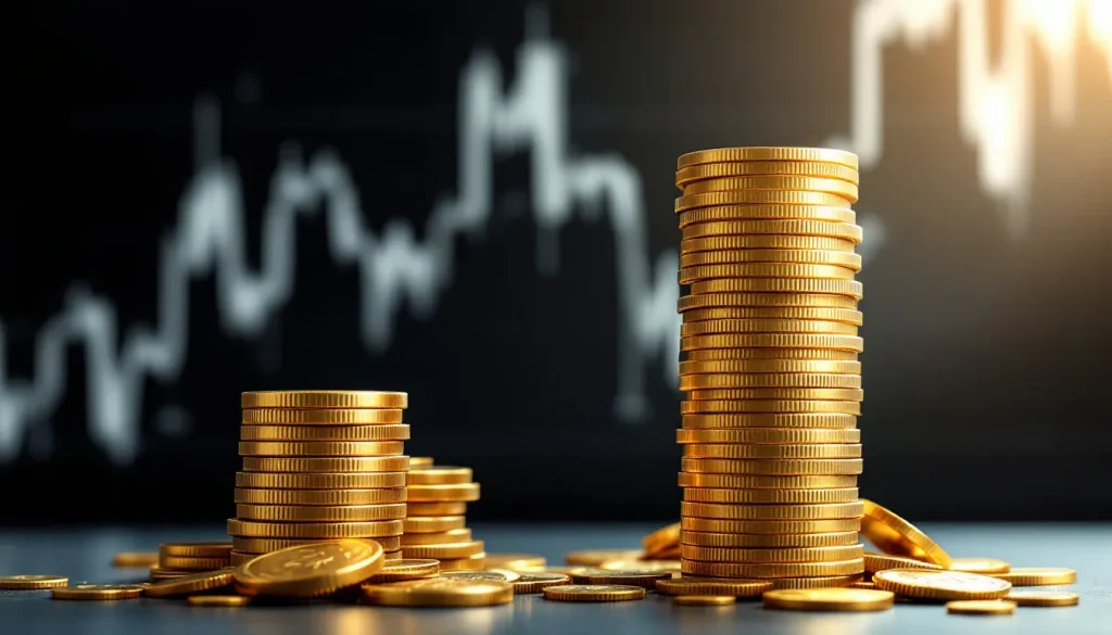 Deux graphiques illustrant la performance des ETF, l'un représentant une tendance croissante et l'autre une stabilité.