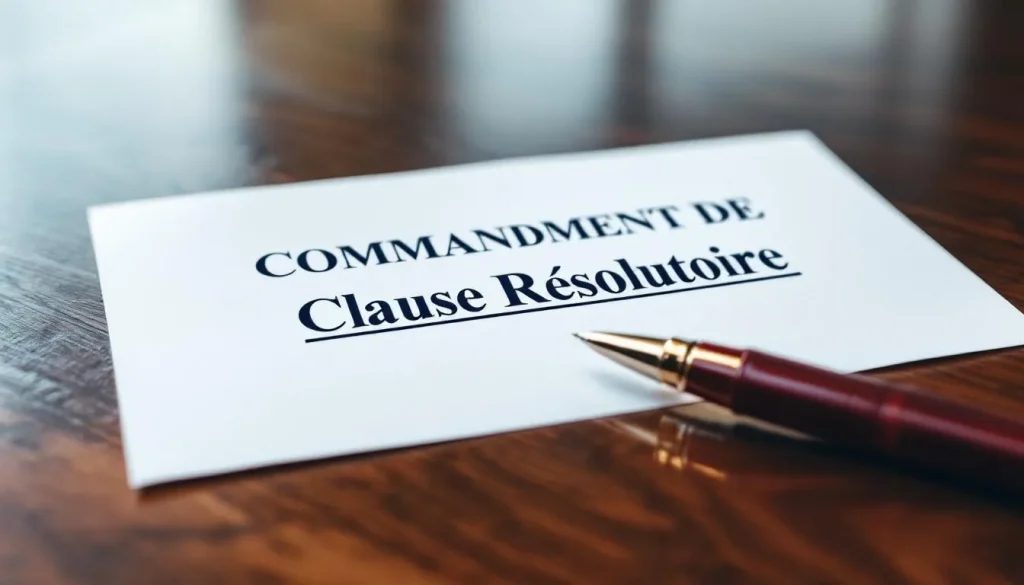 Commandement de payer sur un document officiel avec des informations de débiteur et de créancier.