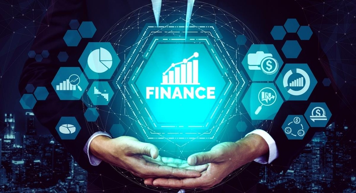 Concept visuel de transaction financière et technologie bancaire numérique