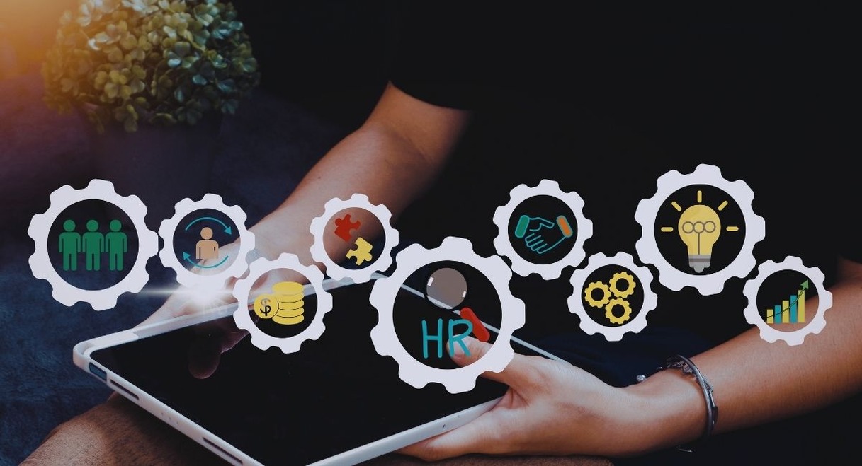 Interface de gestion RH avec portail salarié numérique